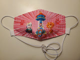 Paw Patrol over the head adjustable face mask