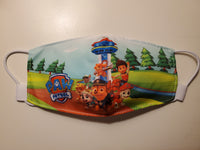 Paw Patrol over the head adjustable face mask