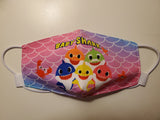 baby shark over the head adjustable face mask
