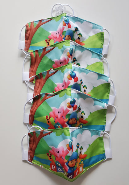 POCOYO Face Masks for Kids (Set of 5)