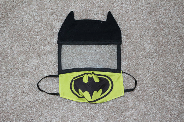 Batman Face Mask plus Shield for Kids