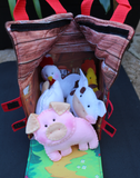 Handmade Farm Animal Barn Set