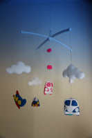 Baby Car, Boat, and Plane Mobile