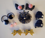 11 PCS Baby Girls Cute Hair Clips, Elastic Ties, Hair Accessories for Girl, New 2021.