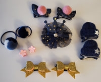 11 PCS Baby Girls Cute Hair Clips, Elastic Ties, Hair Accessories for Girl, New 2021.
