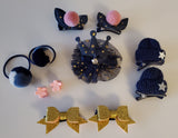 11 PCS Baby Girls Cute Hair Clips, Elastic Ties, Hair Accessories for Girl, New 2021.