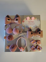 11 pcs/set Brown Hairpins for Girls Sets.