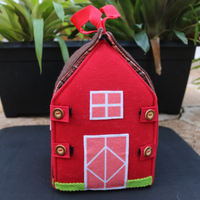 Handmade Farm Animal Barn Set