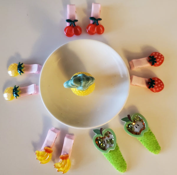 11 PCS Baby Girls Cute Hair Clips, Elastic Ties, Hair Accessories for Girl, New 2021.