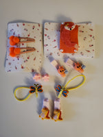 11 PCS Orange Baby Girls Cute Hair Clips For Girls
