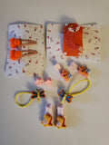 11 PCS Orange Baby Girls Cute Hair Clips For Girls