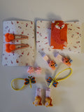 11 PCS Orange Baby Girls Cute Hair Clips For Girls