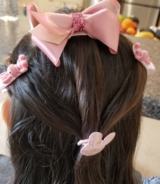 Baby Girl's Hair Clips Cute Hair Bows Baby Elastic Hair Ties Hair