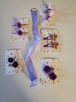 11 PCS Purple IV Baby Girls Cute Hair Clips For Girls